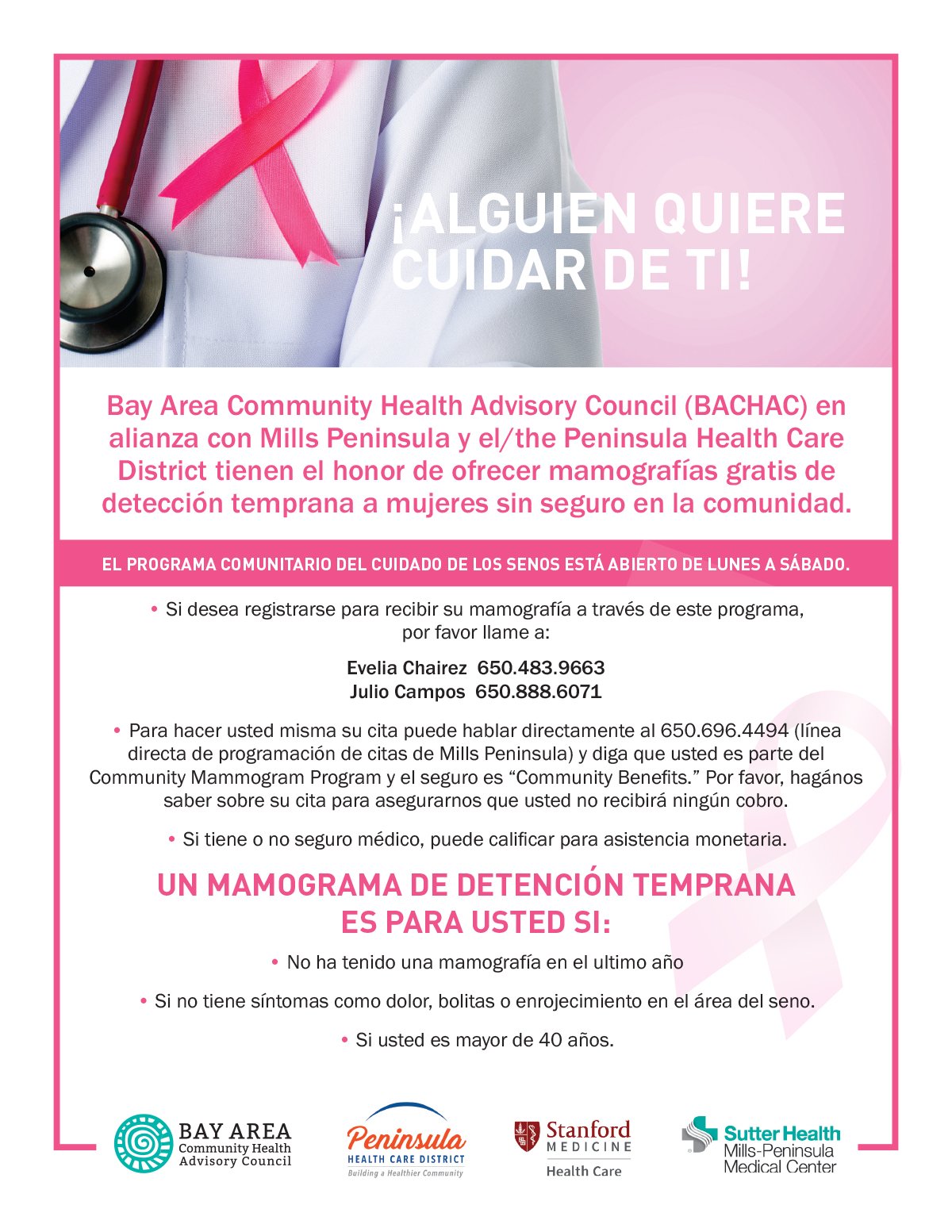 Community Mammogram Program — BACHAC
